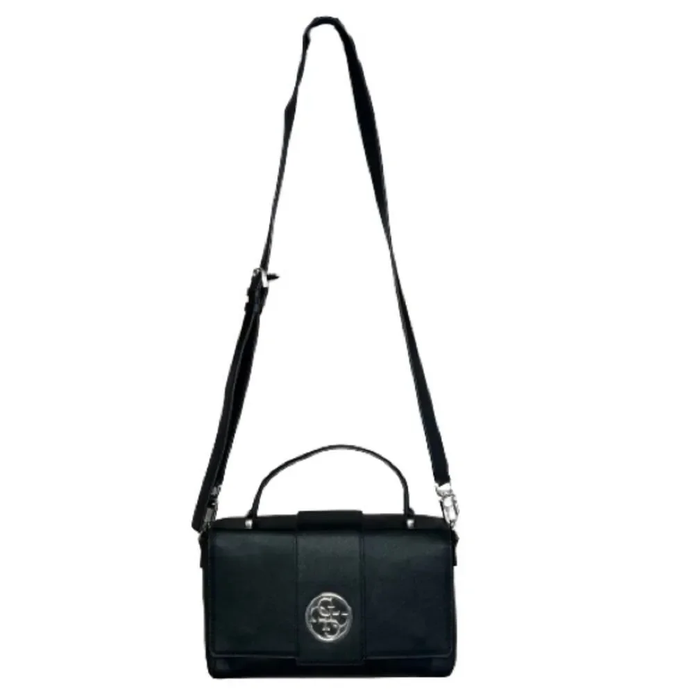 Guess Lani Crossbody Top Handle Adjustable Strap Flap Vegan Bag Purse